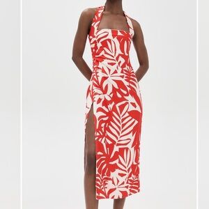 SEVEN WONDERS Alana Midi Dress in Aira Orange